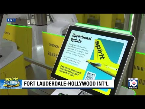 Passengers scramble to get home after Spirit Airlines shuts down