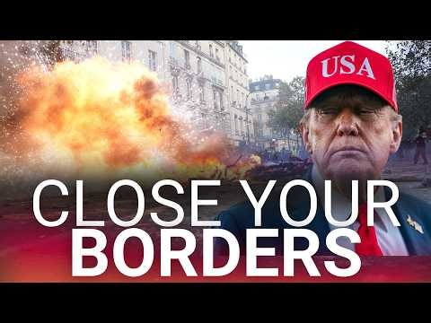 'Close your borders': Donald Trump sounds the alarm as chaos grips France