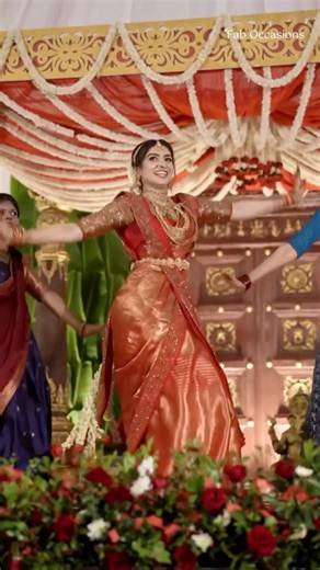 Bride’s Stunning Wedding Dance in Red Saree | South Indian Bride | Sangeet Night | Bride Dance Video
