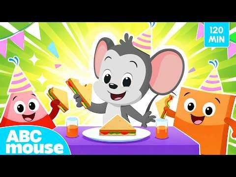 Shapes + Zoo Animals, Move with Jason & More! 🔷🦁🚀 | 2-Hour Songs & Stories for Kids | ABCmouse
