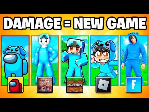 Minecraft, But If I Take Damage I Switch Games