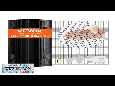 VEVOR Hardware Cloth 24'' x 100' Galvanized Wire Mesh Roll 19 Gauge