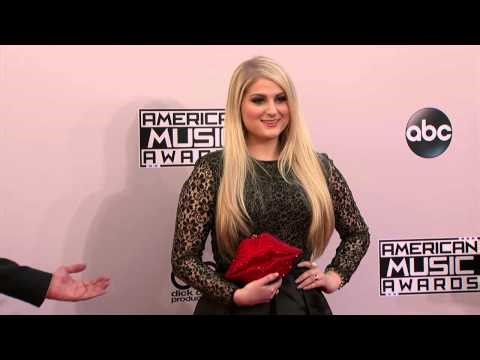 Meghan Trainor Red Carpet Fashion - AMA 2014