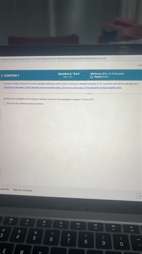 A random variable follows the normal probability distribution w... | Filo
