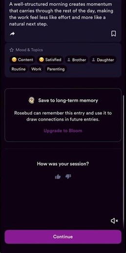 Rosebud AI journal app review