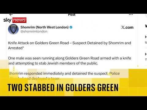 Man arrested after two stabbed in London's Golders Green | Reports