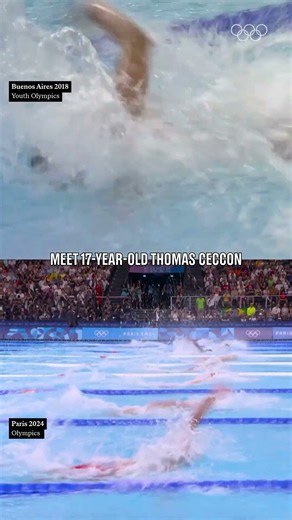 You know Thomas Ceccon as the #Paris2024 Olympic champion.Let’s rewind 6 years to Buenos Aires 2018.