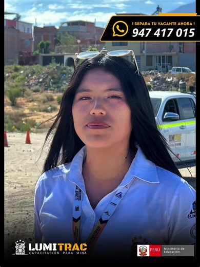 ¿𝐐𝐔𝐈𝐄𝐑𝐄𝐒 𝐀𝐏𝐑𝐎𝐁𝐀𝐑 𝐄𝐋 𝐄𝐗𝐀𝐌𝐄𝐍 𝐃𝐄 𝐌𝐀𝐍𝐄𝐉𝐎 𝐃𝐄𝐅𝐄𝐍𝐒𝐈𝐕𝐎 𝐏𝐀𝐑𝐀 𝐌𝐈𝐍𝐀? ✅ Prepárate con especialistas y aumenta tus oportunidades de ingresar a empresas mineras como: 🔰 Cerro Verde 🔰 Quellaveco 🔰 Las Bambas 🔰 Chinalco 🔰 Buenaventura 🔰 Antapaccay 🔐 Certificado verificable ✅ Registrado en sistema ✅ Respaldo del Ministerio de Educación 🔥 10% DE DESCUENTO POR TIEMPO LIMITADO 📲 WhatsApp: https://wa.link/8hzcap 📞 928 779 254 🌐 Pagina web: www.lumitrac-corpor