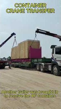 Flat Rack Container Transfer | Crane Loading Operation