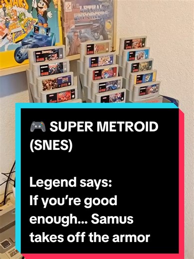 🎮 SUPER METROID (SNES) Legend says: If you’re good enough… Samus takes off the armor 😅 Truth? No cheats. No shortcuts. Just pure skill, speed and exploration. The faster you finish, the more you’re rewarded at the end. One of the reasons why 0 is still considered a masterpiece 👽🔥 Old school challenge. Real player reward. #SuperMetroid #SNES #RetroGaming #Metroidvania #BackToRetroZone