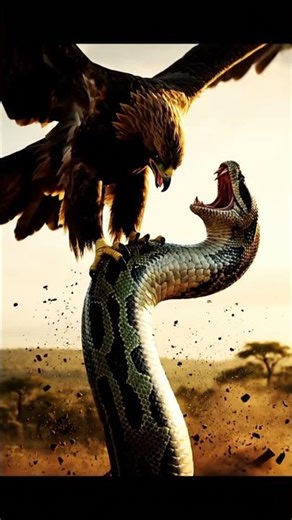 Eagle vs Python 🦅🐍 | One Deadly Mistake! 😱
