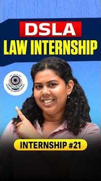 DSLSA Summer Internship 2026 💥 | Legal Internship for Law Students |Law Internships 2026 |Careers360