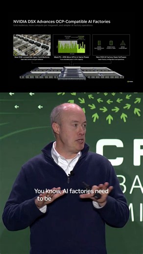 AI factories need to respond when the power grid needs relief.At #OCPSummit26, NVIDIA’s Ian Buck explains how adjusting power use and shifting computing workloads can help, and why collaboration across the industry matters. https://t.co/2mbPq9cD2N