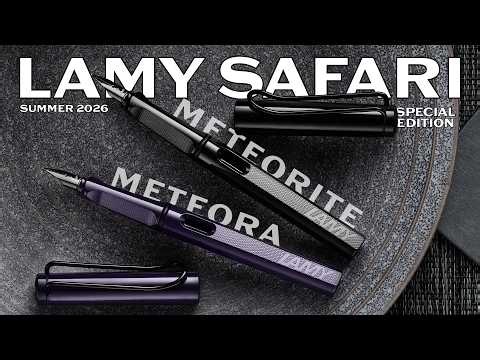Textured Grips & Dark Aesthetics | NEW LAMY safari meteorite & meteora