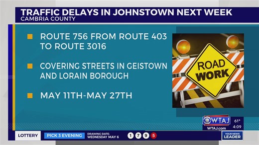 PennDOT notifies of multiple Route 756 projects in Cambria County