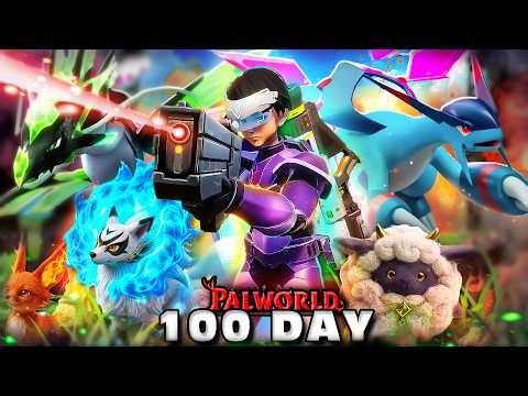 I Survived 100 Days In Palworld (FULL MOVIE)