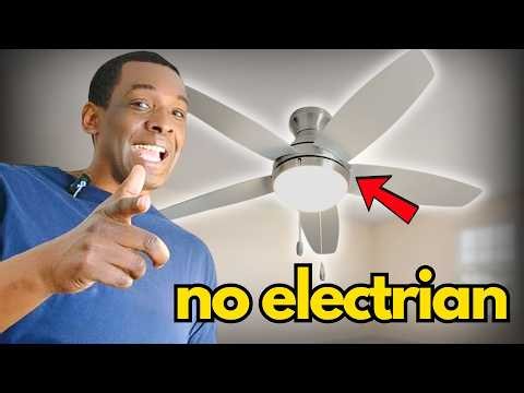 How to Install a Ceiling Fan for Beginners | Hunter Quartino Ceiling Fan 44"