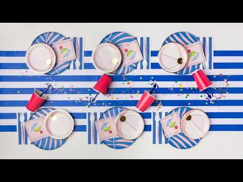 The Ultimate Summer Beach Party Table | Pool Party, Coastal & Tropical Party Ideas | Bonjour Fete