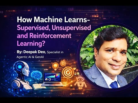 How Machines Learn- Supervised, Unsupervised and Reinforcement Learning
