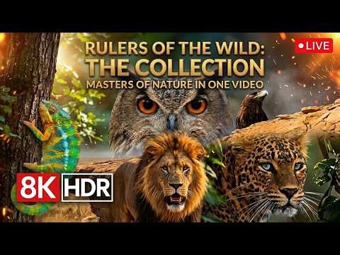 24/7 Wildlife & Nature Documentary Live | 4K Ambient Relaxing Sounds