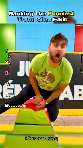 Ranking The Funniest Trampoline Fails #trampolines #funnymoments #shorts