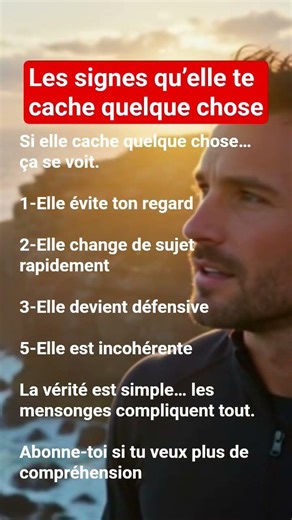 Les signes qu'elle te cache quelque chose