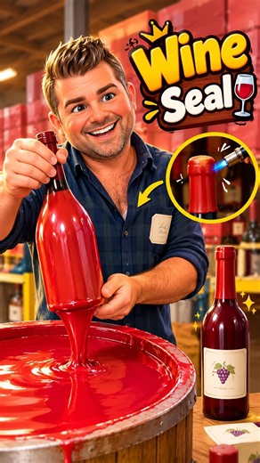 Satisfying Art of Sealing Wine Bottles 🍷