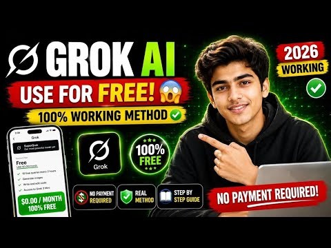 How to Use Grok AI for FREE in 2026 😱 | 100% Working Method (No Payment Required)