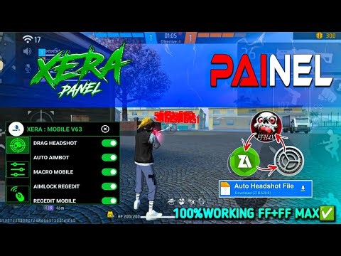 Free fire XERA V63 Headshot PANEL🔥100%Antiban Hack ✅Rank Working Sensi Panel | New Injector Hack