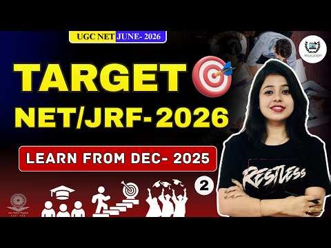 Target NET JRF- 2026 🎯 | LEARN FROM DEC- 2025 | UGC NET June 2026 | Part 2