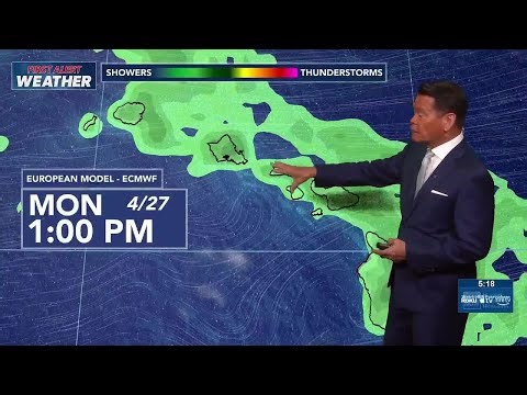 Pleasant trade wind weather for Sunday