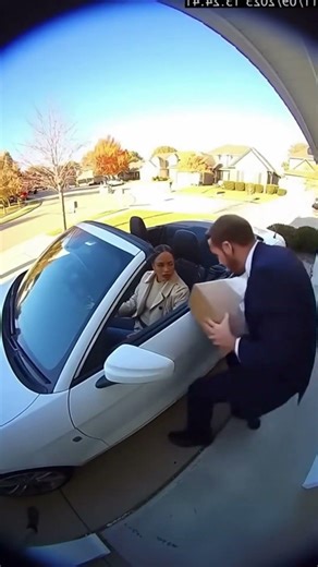 Well-Dressed Thief Steals a Package… It Explodes on His Girlfriend 💥🎁🚗