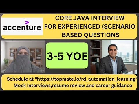 Java Interview Experience at Accenture| Real-Time Questions & Answer