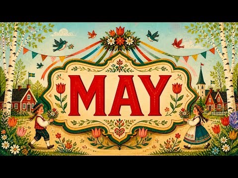 Spring Classroom Music 🌷 May Day Slideshow Screensaver, May Ambience & Relaxing TV Art