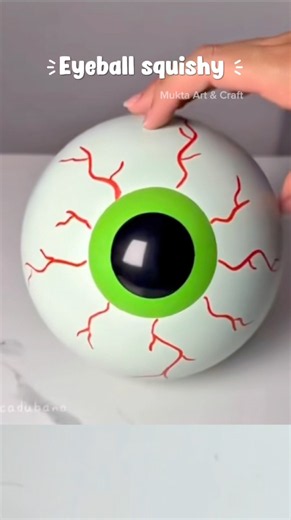 Super easy Eyeball squishy 👀✨#shorts #art #diy #craft #youtubeshorts