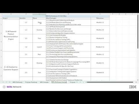 Step-by-Step Guide: WBS, Dictionary, and Program Roadmaps in Action