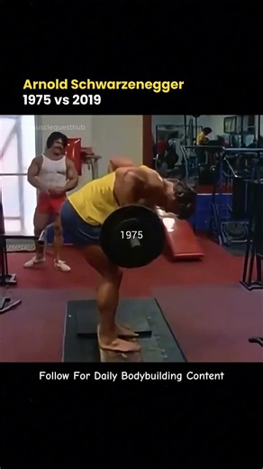 ARNOLD SCHWARZENEGGER, 1975 VS 2019