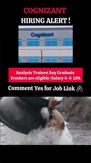 comment Yes for Job Link 🖇️ COGNIZANT HIRING ALERT!! #explorepage #hiring #shorts #cognizant