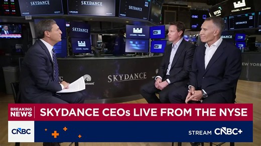 Watch CNBC's full interview with Skydance Chairman & CEO David Ellison and co-CEO Ynon Kreiz