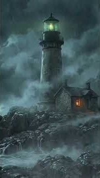 The Haunted Lighthouse 🌊⚡ Spooky Halloween Storm Ambience