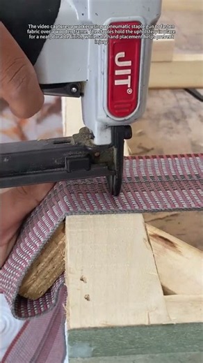 Securing Upholstery Fabric: How Pneumatic Staples Hold It to Wood
