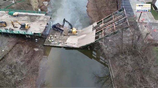 A bridge collapsed into a creek on Wednesday afternoon in Wheeling, leaving one worker seriously injured and two others with non-life-threatening injuries. https://wchstv.com/news/local/bridge-collapse-on-washington-avenue-leaves-emergency-crews-racing-to-rescue-victims-bridge-collapse-washington-avenue-emergency-crews-rescue-operations-wheeling-creek-police-firefighters-road-closure | WCHS Eyewitness News