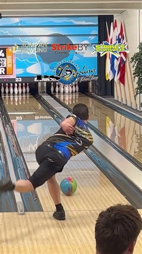 Bowler's Precision Shot at European Bowling Tour