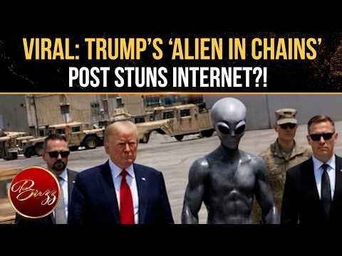 Donald Trump’s ‘Alien In Chains’ Post Sparks WILD UFO Conspiracy Frenzy | WATCH