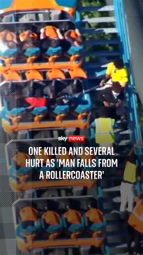 One killed and several hurt as 'man falls from a rollercoaster'
