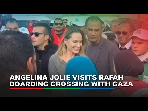 Angelina Jolie visits Egypt's Rafah border crossing with Gaza | ABS-CBN News