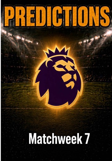 Premier League Predictions Matchweek 7 #premierleague #epl #footballtiktok #soccer #arsenal