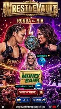 😱 Ronda Rousey vs Nia Jax… Then Alexa Bliss Stole the Show! 🔥 #WWE #Shorts #wrestlevault #wrestling