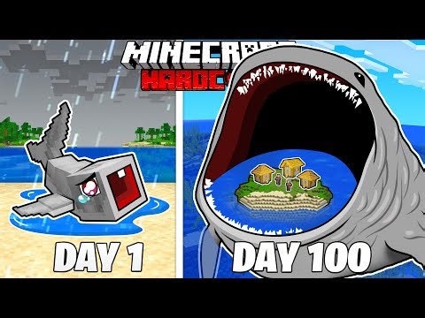 I Survived 100 Days as the BLOOP in HARDCORE Minecraft