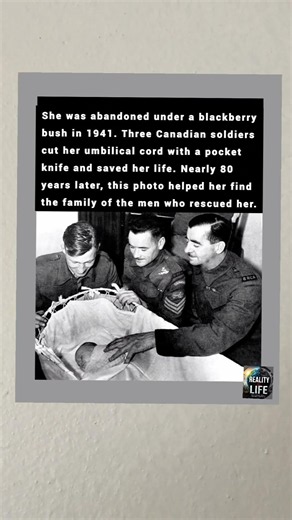 Wartime newborn saved by Canadian heroes in 1941.